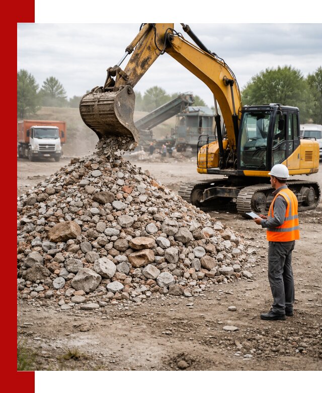 Доставка и вывоз строительного боя в Симферополе