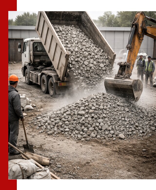 Доставка дробленого бетона в Симферополе оптом и в розницу