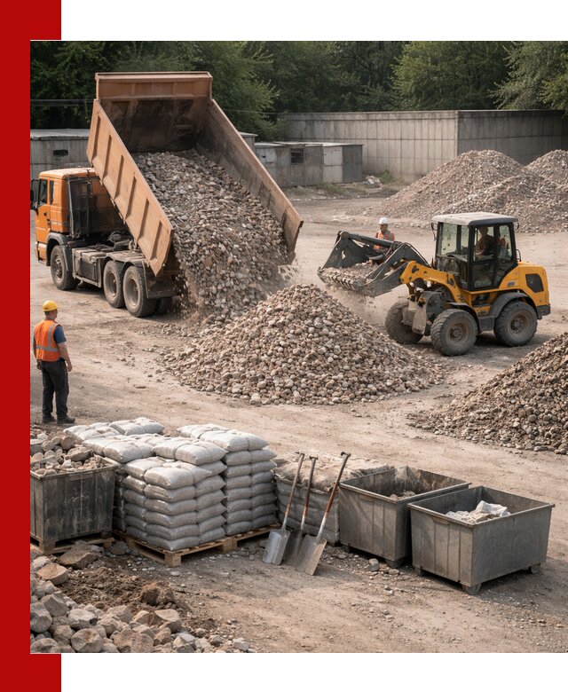 Вторичные материалы для отсыпки в Симферополе — поставка и доставка