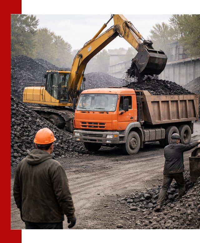Доставка угля автотранспортом в Симферополе быстро и выгодно
