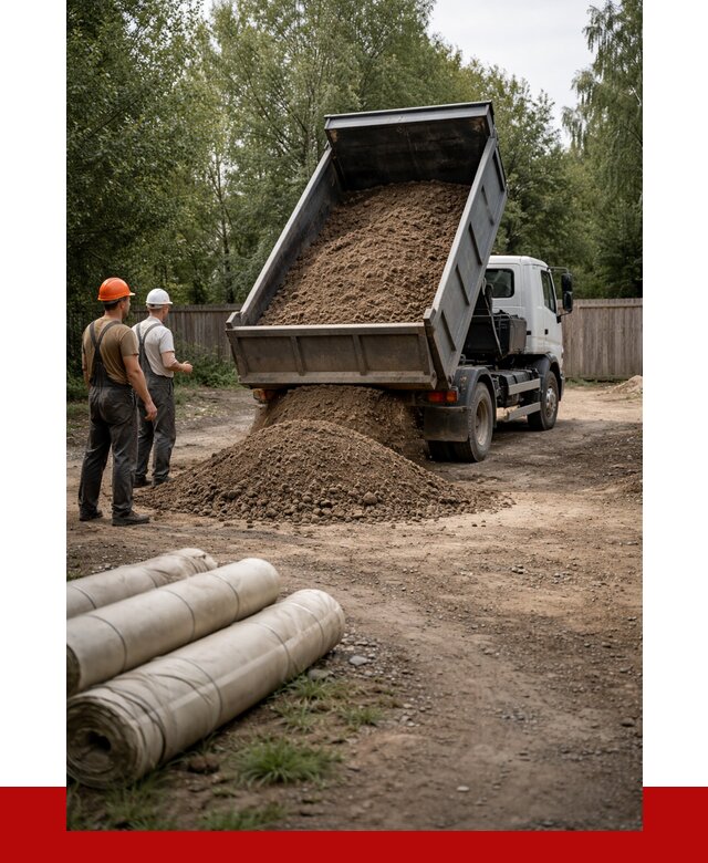 Доставка сыпучих материалов самосвалом в Симферополь от 4363 р. | ПРОНЕРУДСим