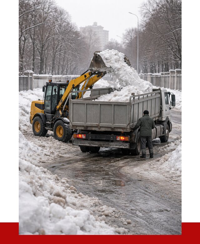 Вывоз снега с погрузкой в Симферополе от 3635 р. ПРОНЕРУДСим