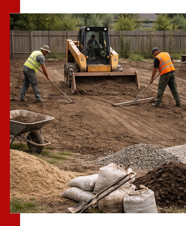 Выравнивание участка под строительство и благоустройство в Симферополе