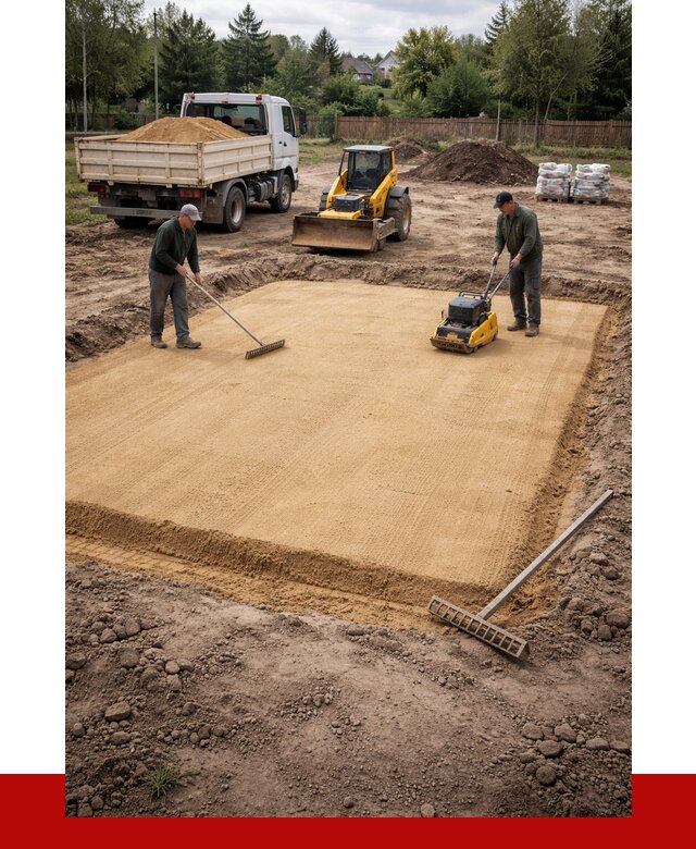 Устройство песчаной подушки в Симферополе от 4674 р. ПРОНЕРУДСим