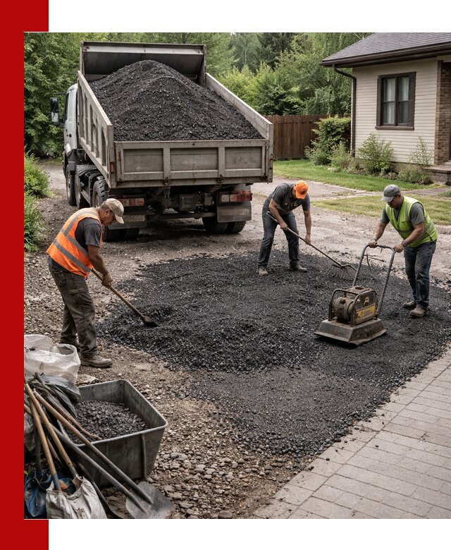 Асфальтовая крошка для двора с доставкой в Симферополе